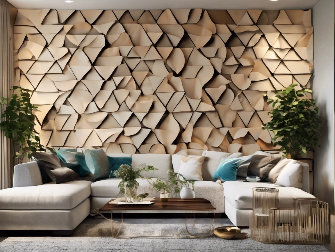 Acoustic panel decorative effect display