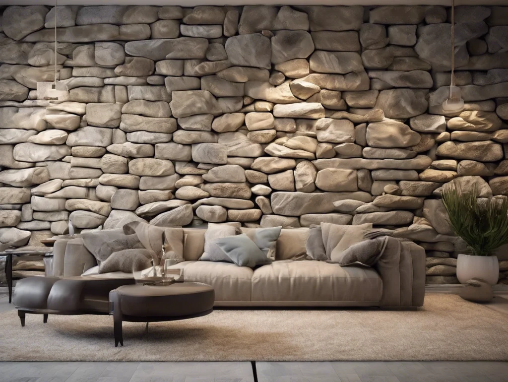 Display of pu stone decoration effect