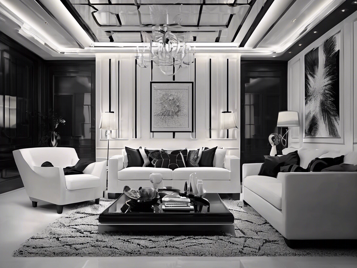 5 Elegant Black and White Living Room Wall Panel Decor