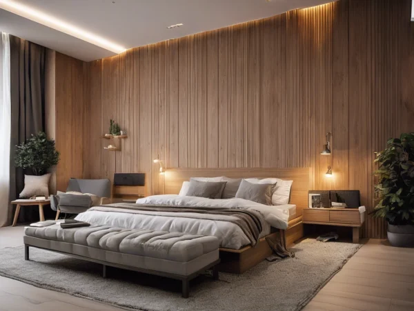 WPC Wall Panel Design Perfect for Bedrooms