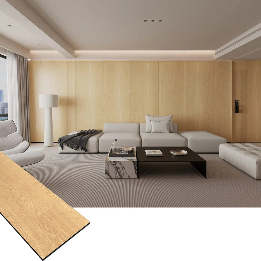 Bamboo charcoal wall panel with wood grain surface — view 2