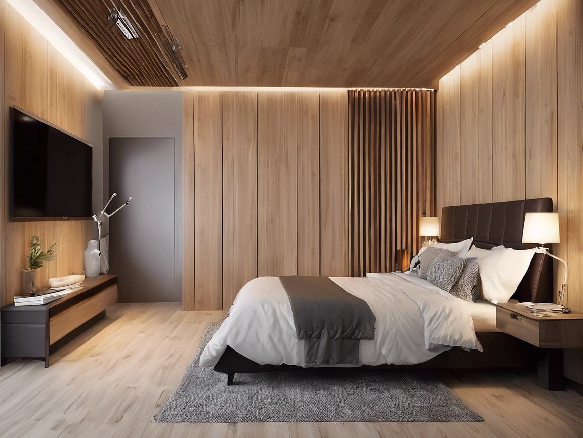 WPC Interior Wall Panels for Bedrooms
