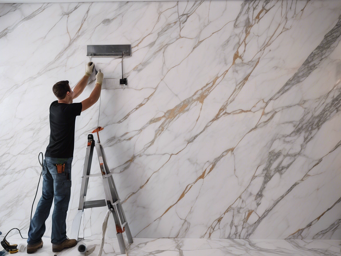 Easy Installation of UV Marble Sheet