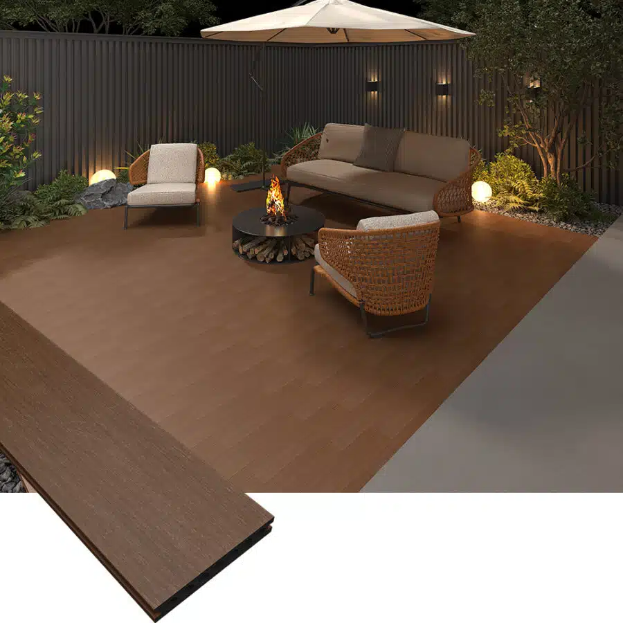 Outdoor WPC decking and cladding installation