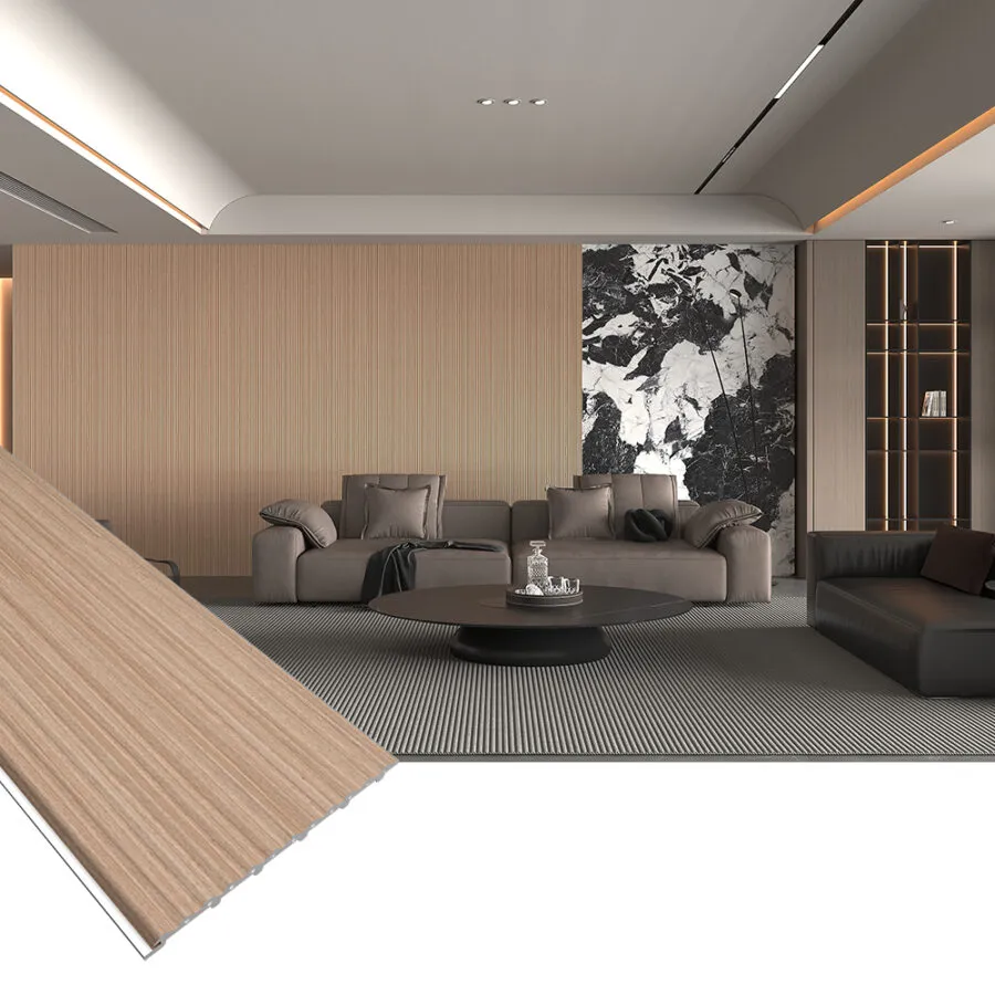 WPC wall panel with wood grain finish CTWPC-17816 — view 4