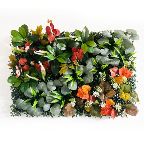 Vintage Grass Wall Panel with Flowers CGUV-109