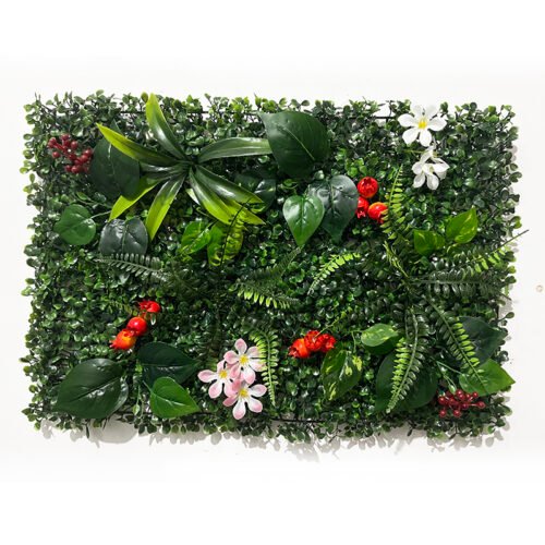 Vintage Grass Wall Panel with Flowers CGUV-110