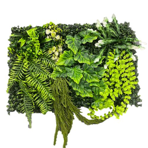 Vintage Grass Wall Panel with Flowers CGUV-112