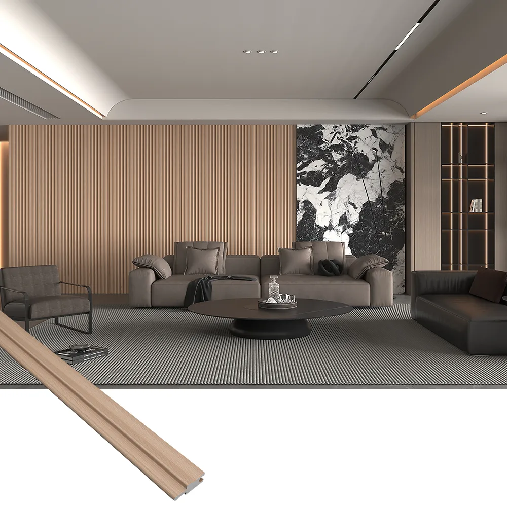 Premium Leather Texture WPC Panels CTWPC-5018-2