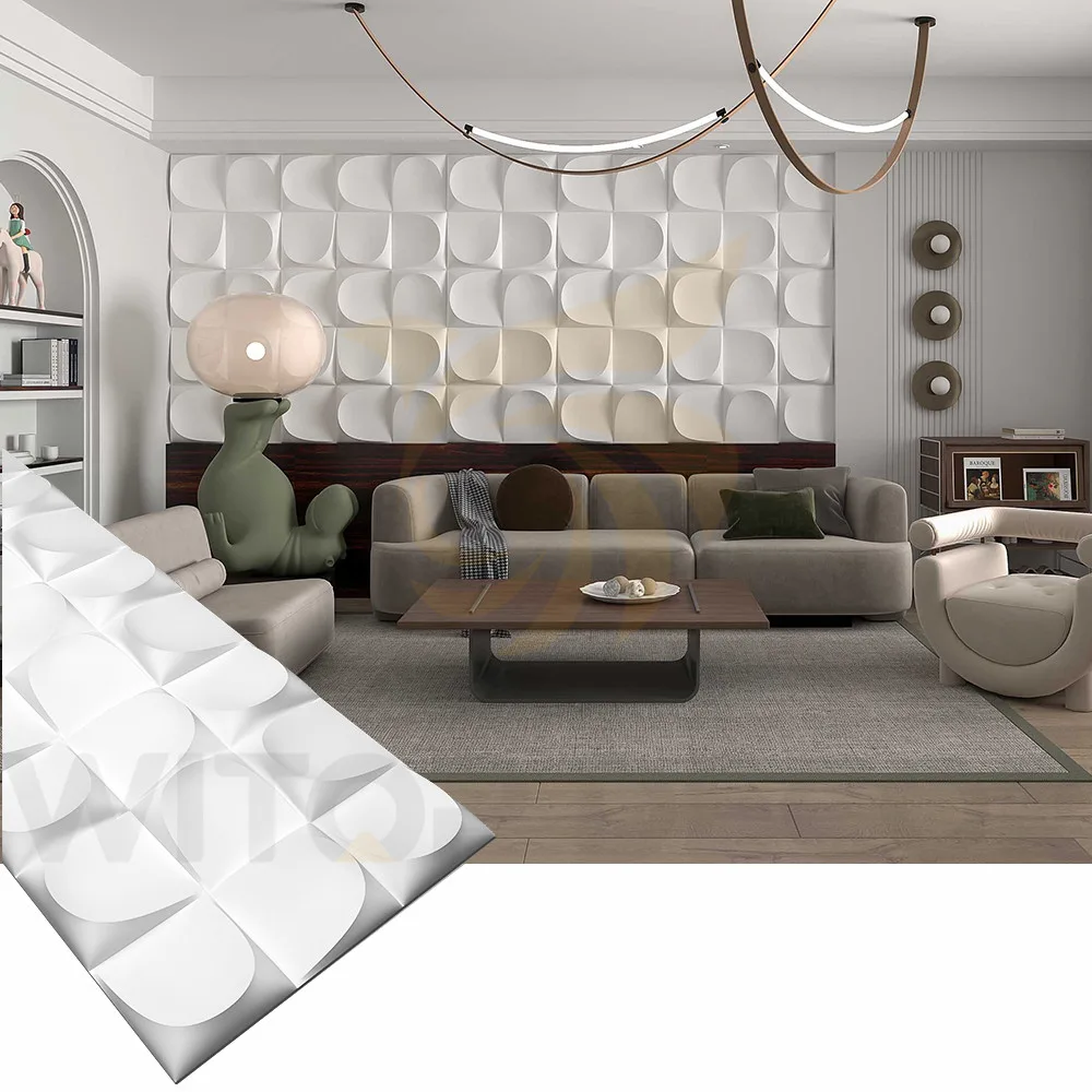 Waterproof PVC 3D Wall Panels2