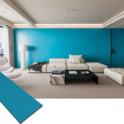 Wood Veneer Bamboo Charcoal Wall Panel Mirror Serirs5