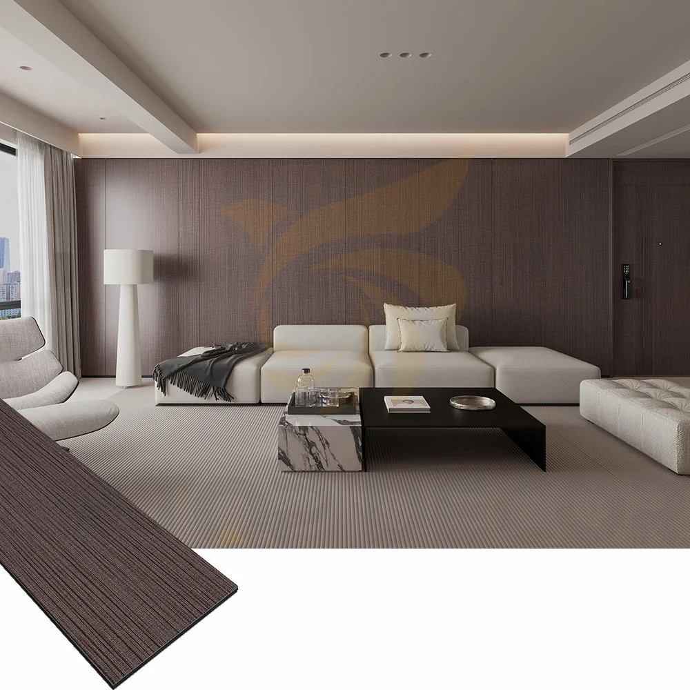 Fabric Series Custom Bamboo Charcoal Wood Veneer 4
