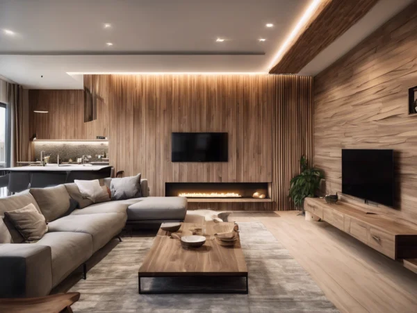 WPC Wall Panels And Ceilings Decorate The House