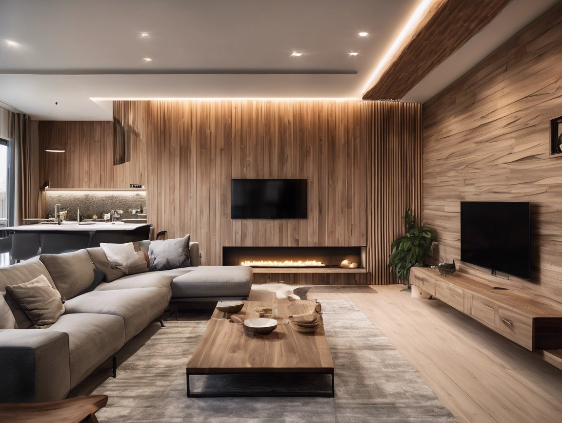 WPC Wall Panels And Ceilings Decorate The House