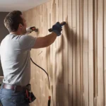 How to install textured wall paneling?