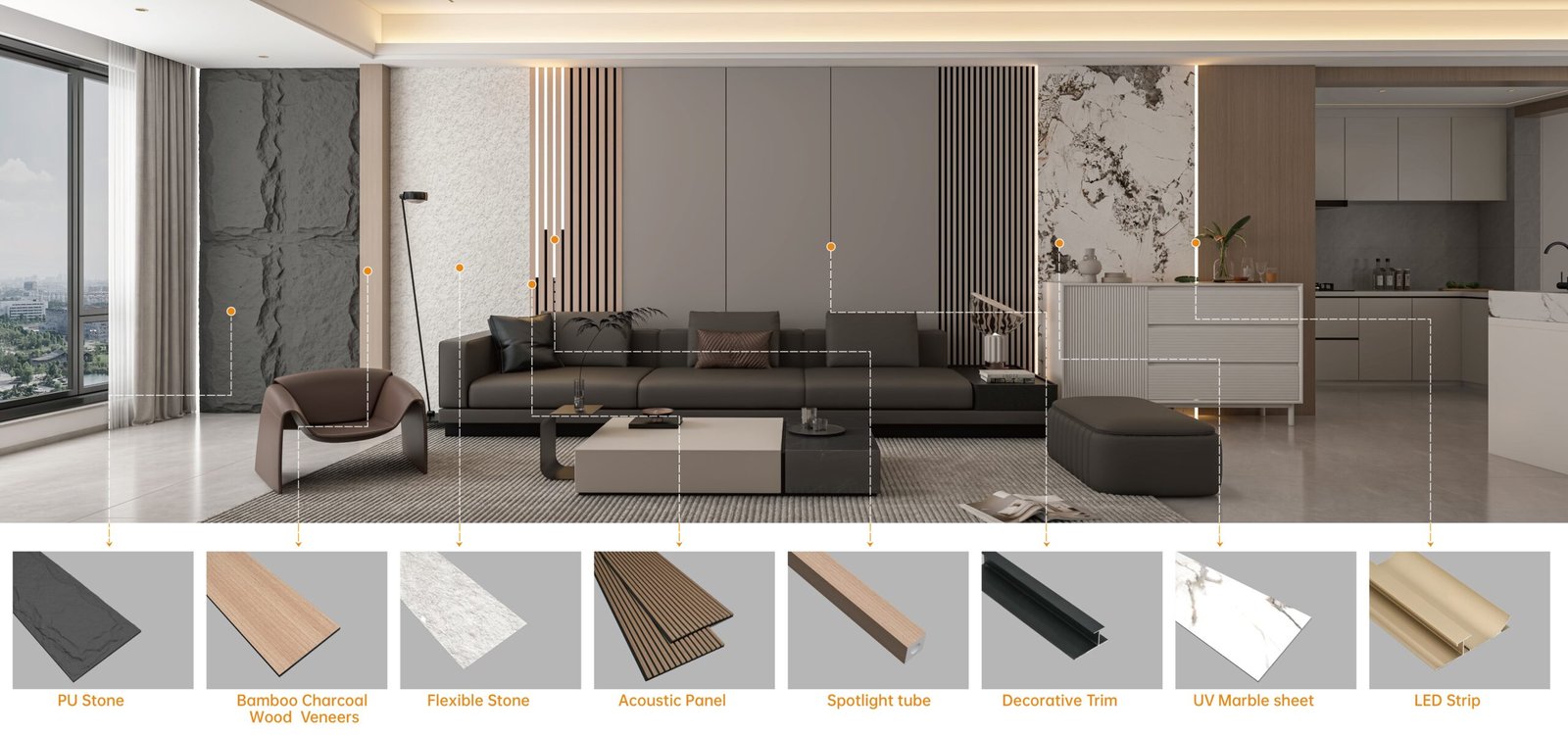 Witopdecor wall panel accessories instruction diagram