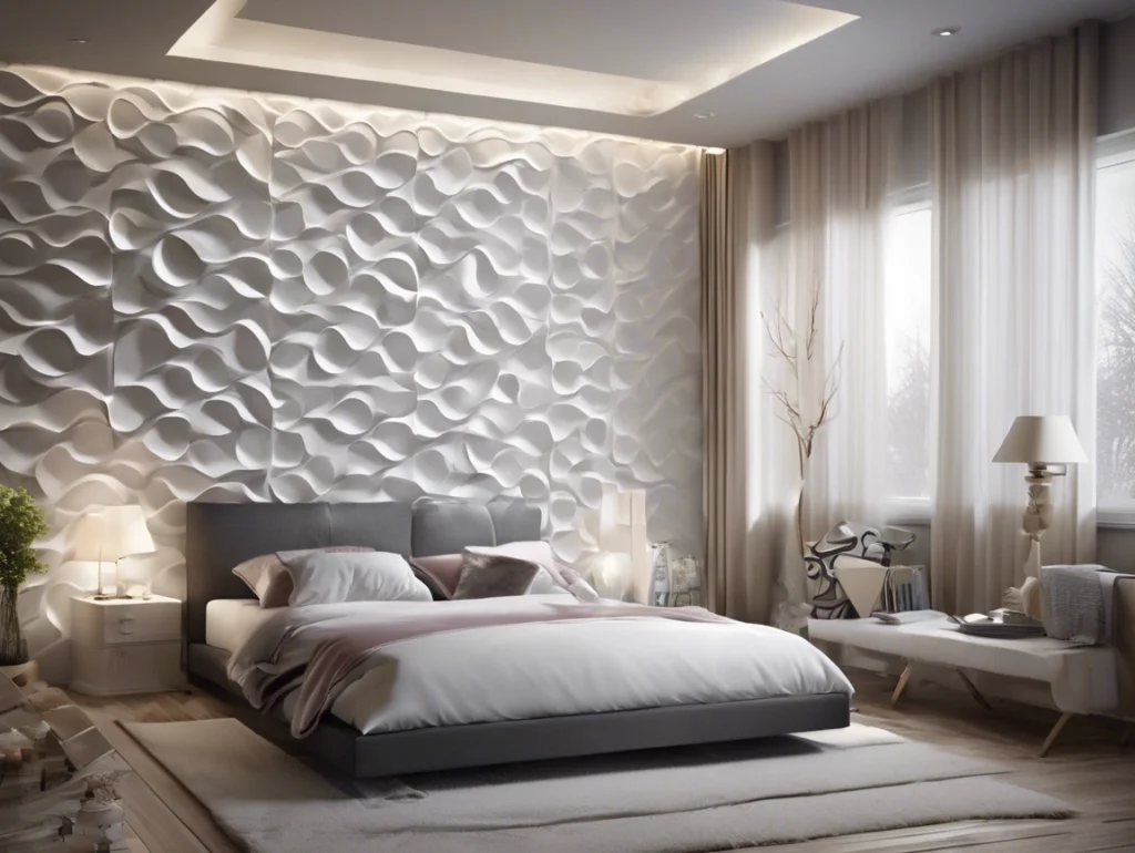 Enhance Your Bedroom with 3D Decorative Wall Panels