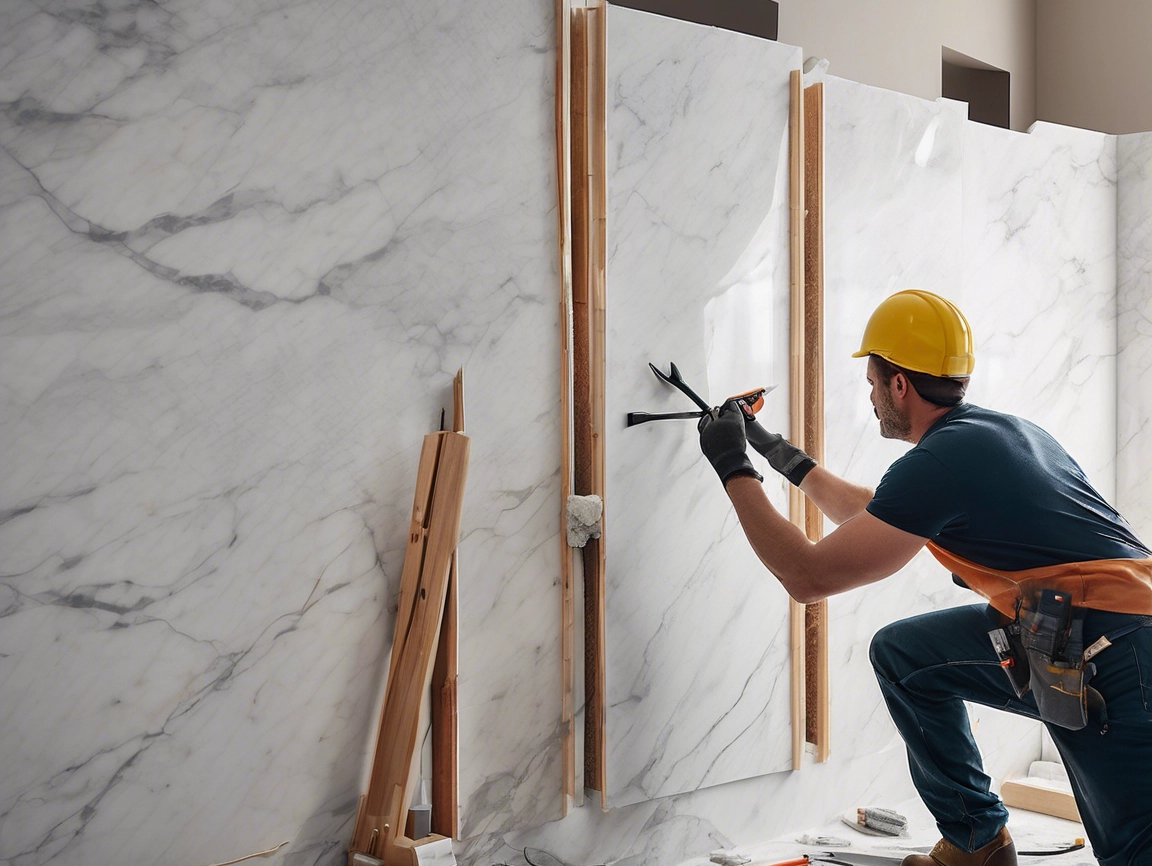 How to remove marble shower wall panels