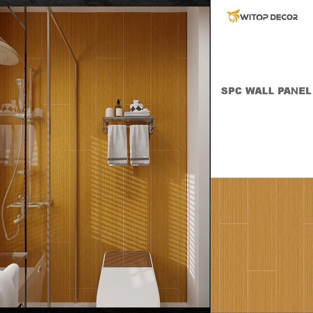 SPC Wood Wall Panel Oak Texture Waterproof