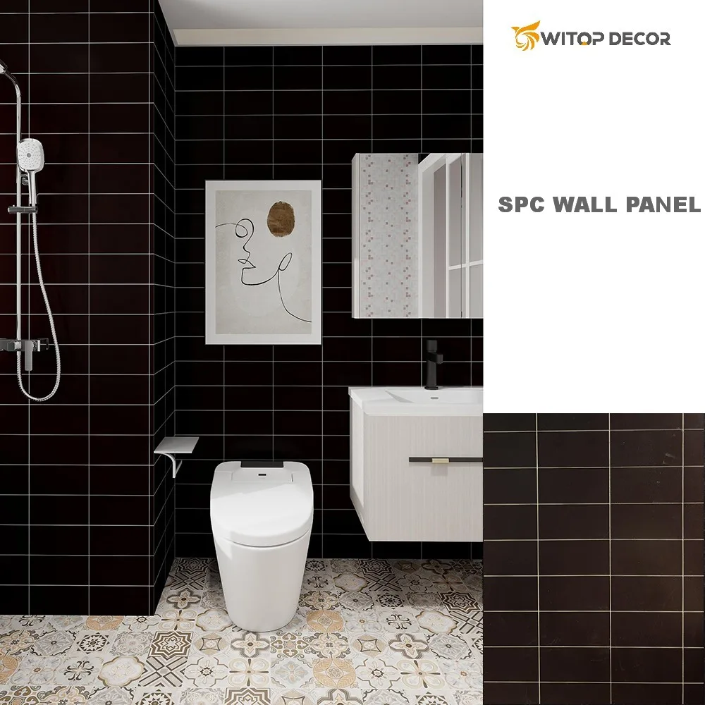 SPC Wood Wall Panel Oak Texture Waterproof2