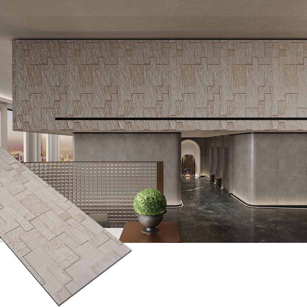 Panel de pared de piedra blanda impermeable para oficina, image size:1000x1000