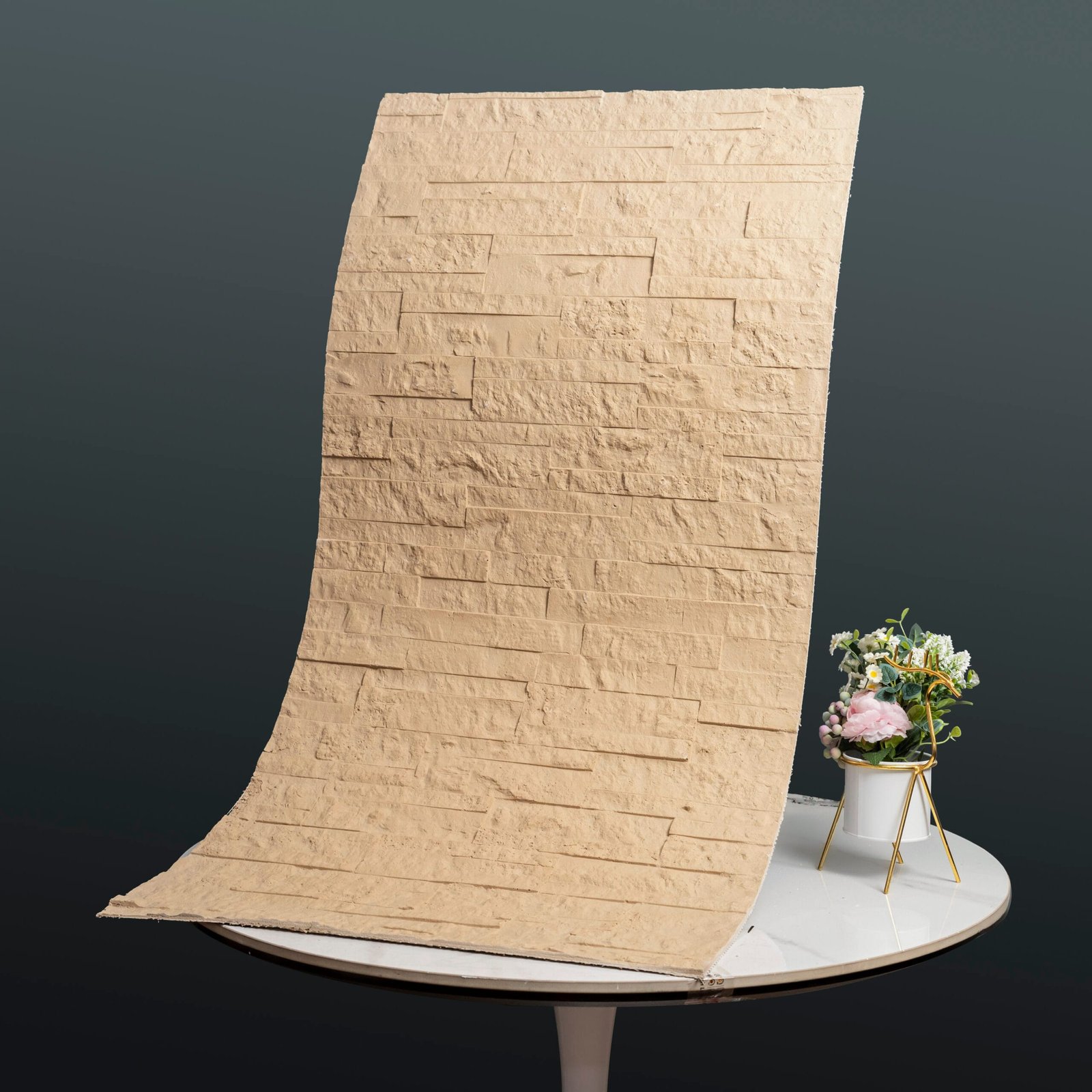 Flexible stone panel