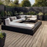 Who makes outdoor black composite decking boards?