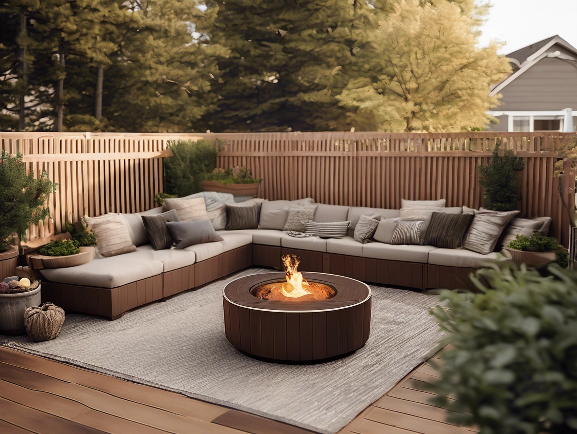 Design ideas for brown composite decking