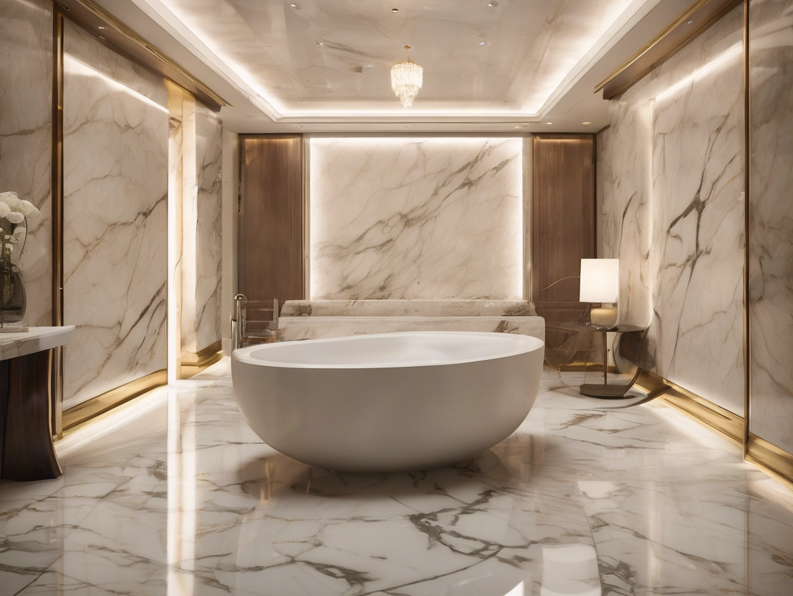 The Proportion of UV Marble Sheets in the Decorative Materials