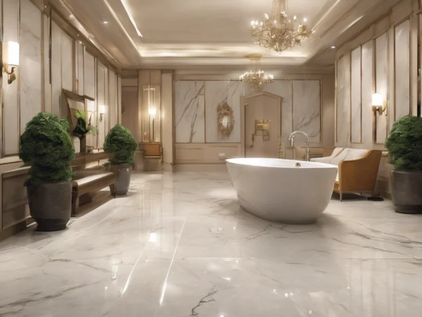 Surface treatment method of PVC marble board