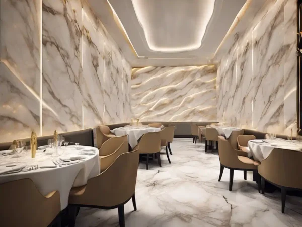 3D UV Marble Sheet Wall Design