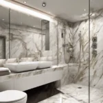 UV Marble Sheet Waterproof Bathroom Background Wall Panel