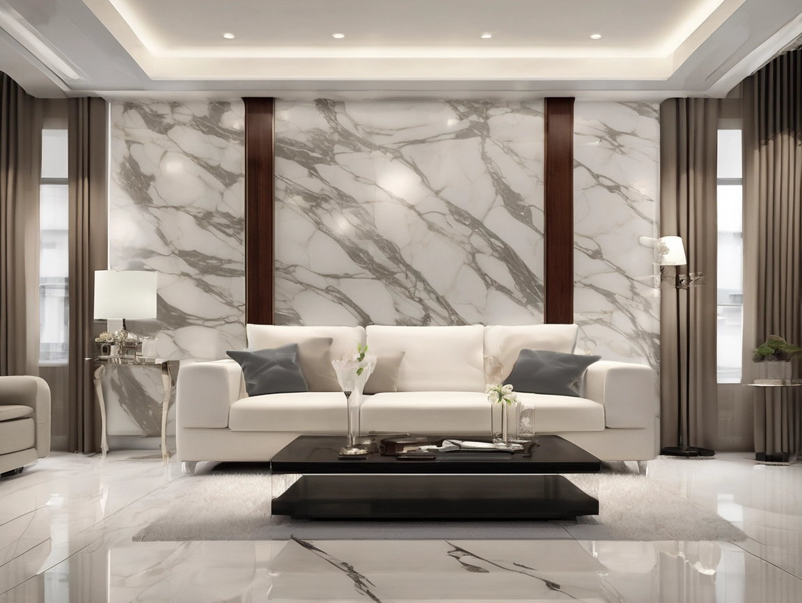 High Glossy UV Board PVC Marble Wall Panel 1220X2400X3mm