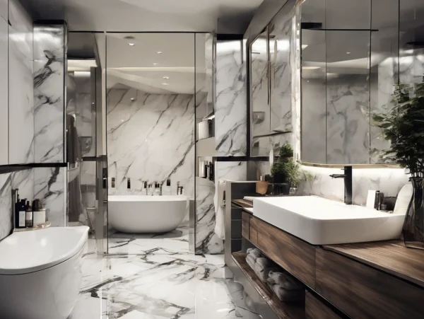 Waterproof High Gloss Marble UV Sheet 1220*2440 PVC Sheet