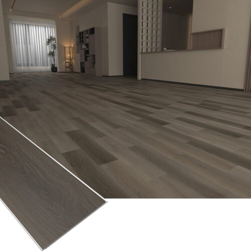 3D Embossed SPC Flooring Realistic Wood Grain Vinyl Tile 2