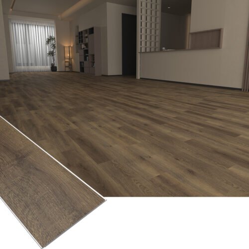 3D Embossed SPC Flooring Realistic Wood Grain Vinyl Tile 6