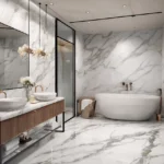 Waterproof 4×8 pvc board uv marble sheet