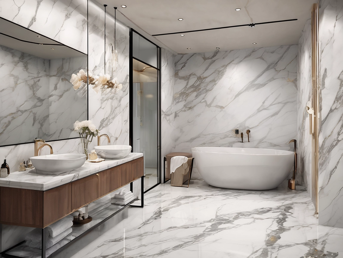 Waterproof 4×8 pvc board uv marble sheet