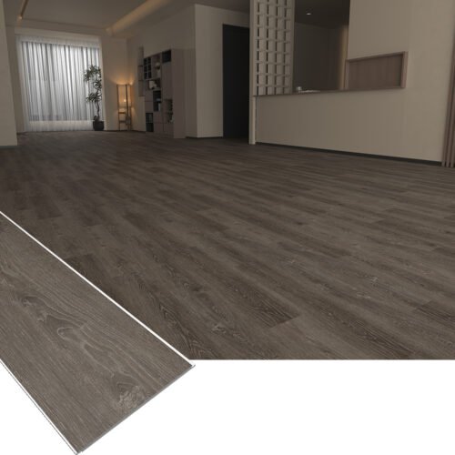 3D Embossed SPC Flooring Realistic Wood Grain Vinyl Tile 3
