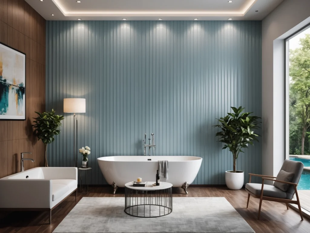 PVC Wall Panels Decorative Fluted Interior Cladding Wall Panel