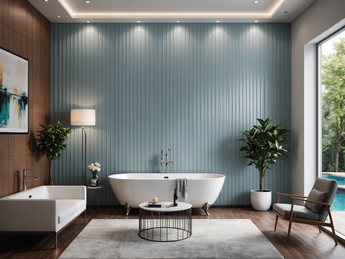 PVC Wall Panels Decorative Fluted Interior Cladding Wall Panel