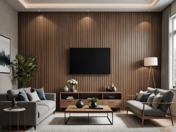 PVC Wood Plastic Fluted Wall Panel PVC Wood Plastic Fluted Wall Panel