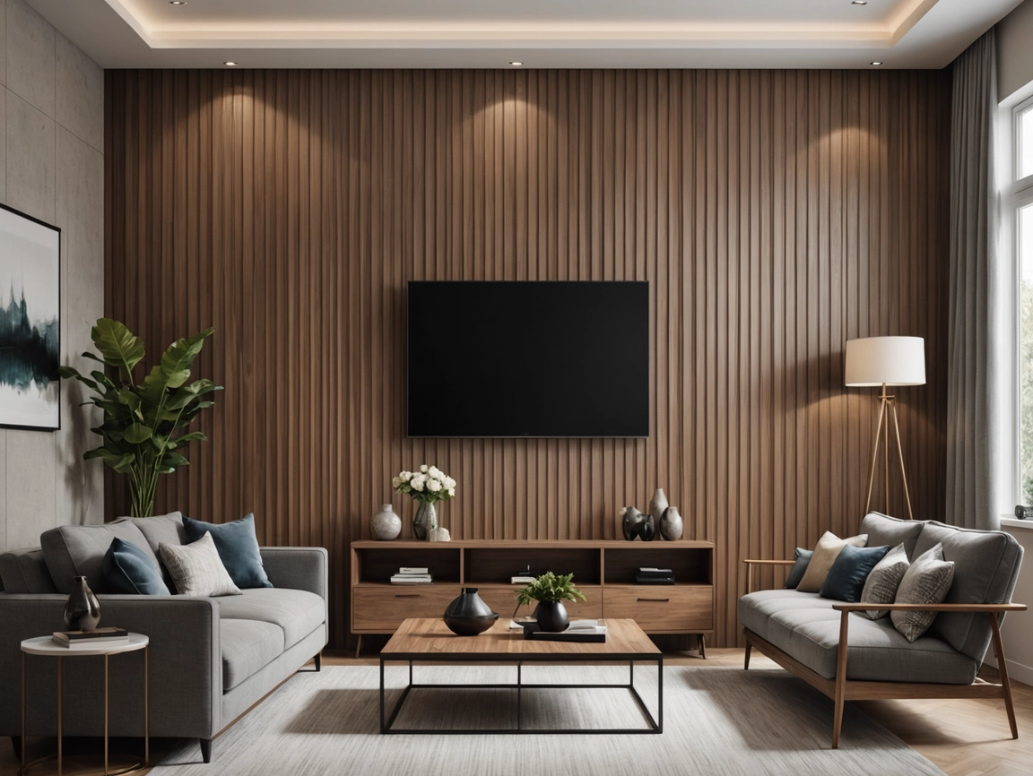 PVC Wood Plastic Fluted Wall Panel