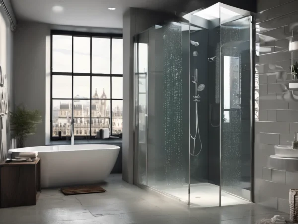 London Tile Gloss Bathroom Shower Panel 1M x 2.4M