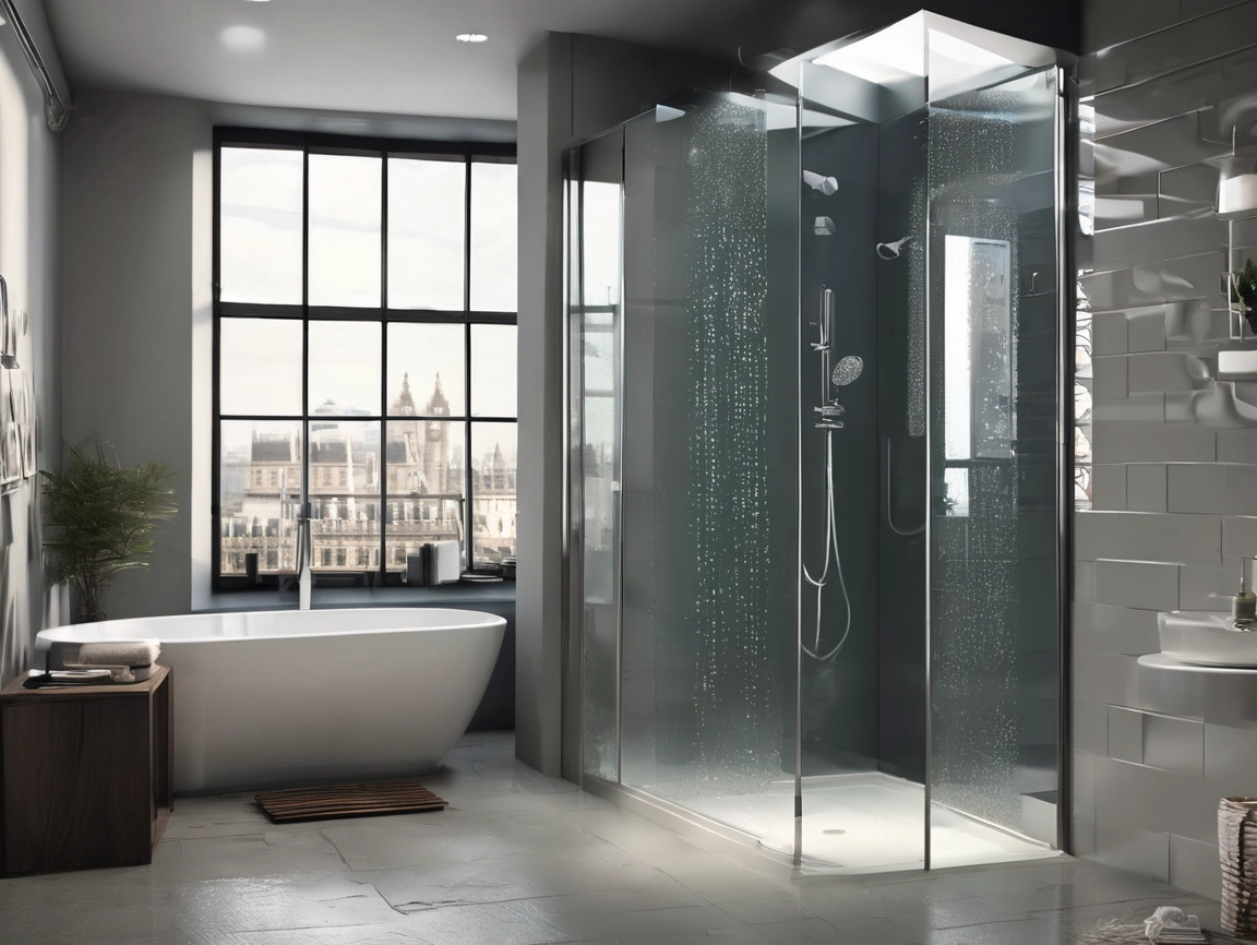 London Tile Gloss Bathroom Shower Panel 1M x 2.4M