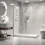 White Gloss Bathroom Shower Panel