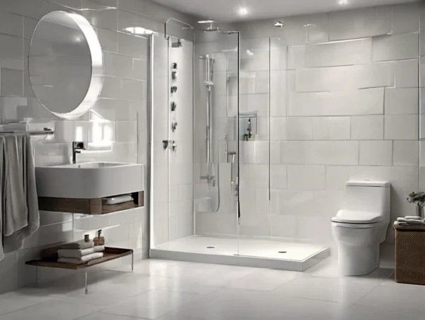 White Gloss Bathroom Shower Panel White Gloss Bathroom Shower Panel