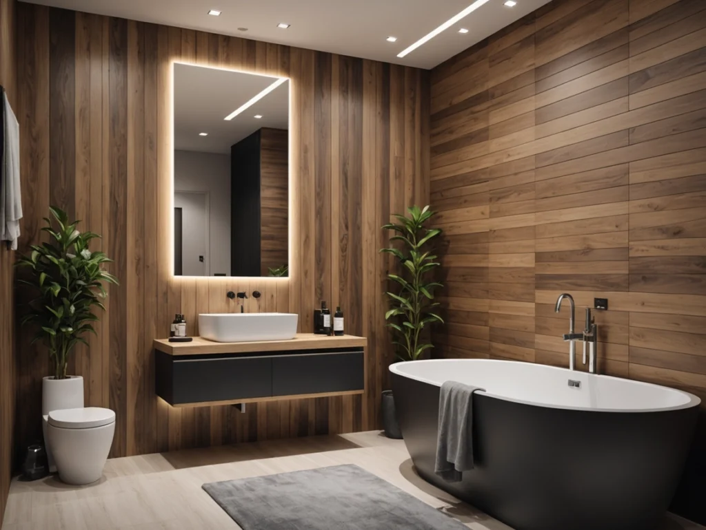 Wood and Plastic Composite Interior PVC Wall Panels