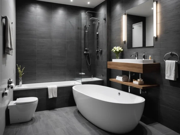 Modern Waterproof PVC Wall Panels Non-Slip Brushed Grille Modern Waterproof PVC Wall Panels Non-Slip Brushed Grille