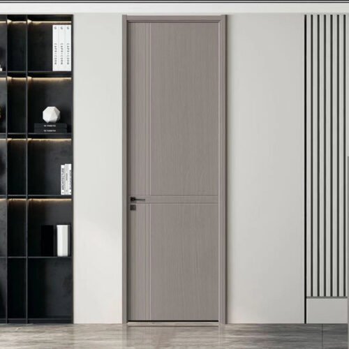 Custom Modern Indoor Water Proof Wood Door Design WPC 3